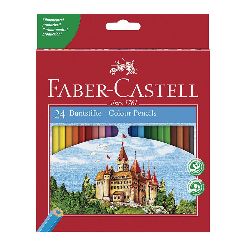 Estuche 24 Lapices Colores F Castell Faber Castell material oficina