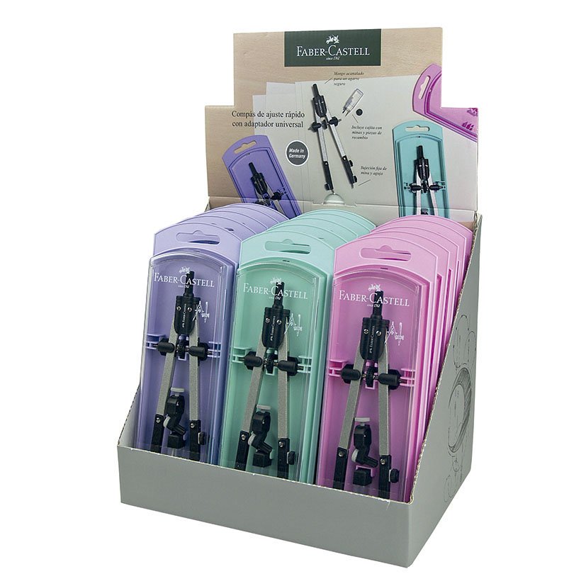 Compas Ajuste Rapido Surtidos F Castell Faber Castell material oficina