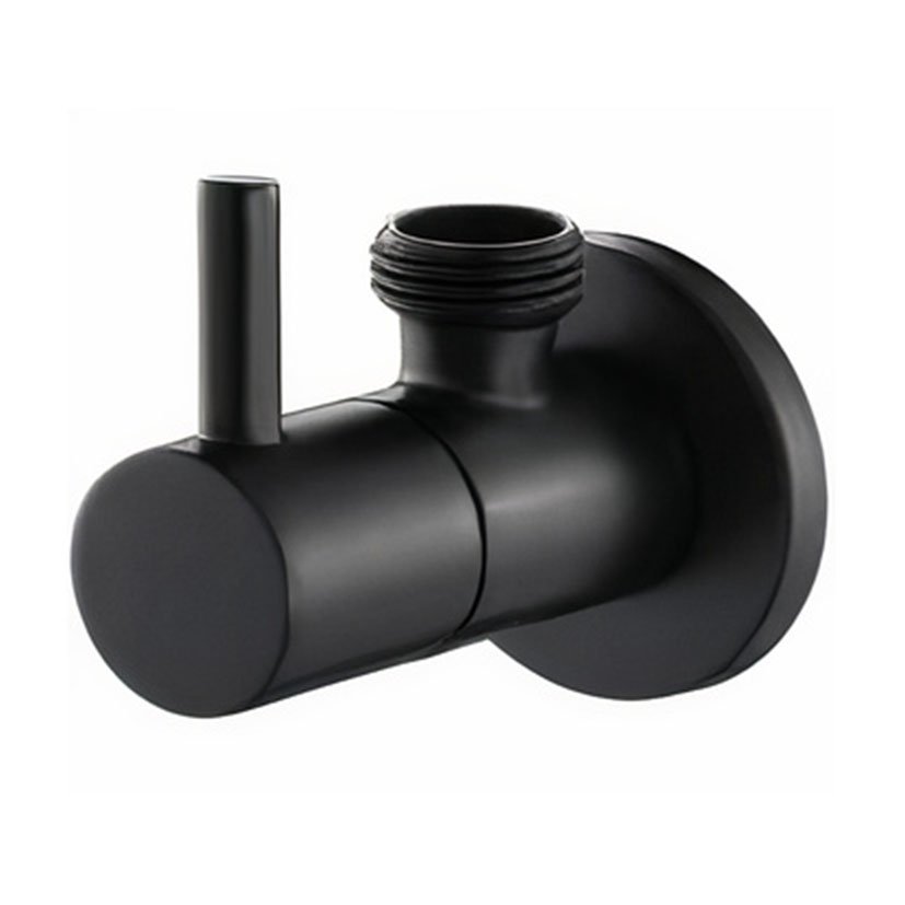 Valvula Escuadra LUJO 1/2-3/8 CERAM NEGR Orfesa Negra válvula agua