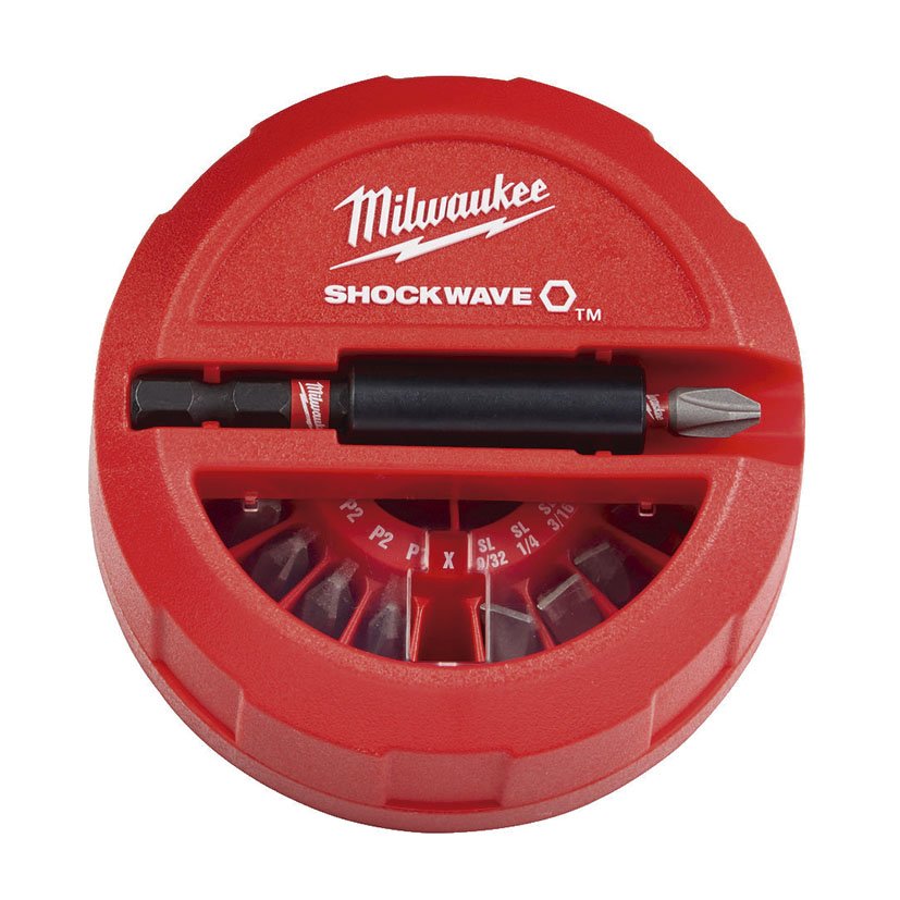 Estuche 15 Piezas Shockwave Impact DUTY Milwaukee 14X25 Mm 60 Mm punta atornillado