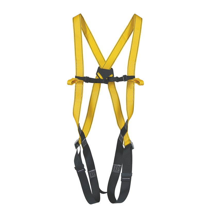 KIT ARNÉS  DORSAL CUERDA Y 2 MOSQUETONES