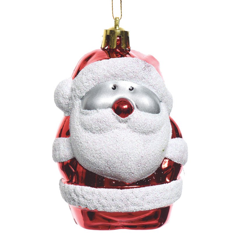 Colgante ARBOL Juego 2 SANTA CLAUS 8 Cm navideña