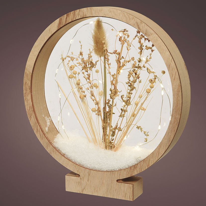 Figura Luminosa Madera 25X27,5 CM navideña