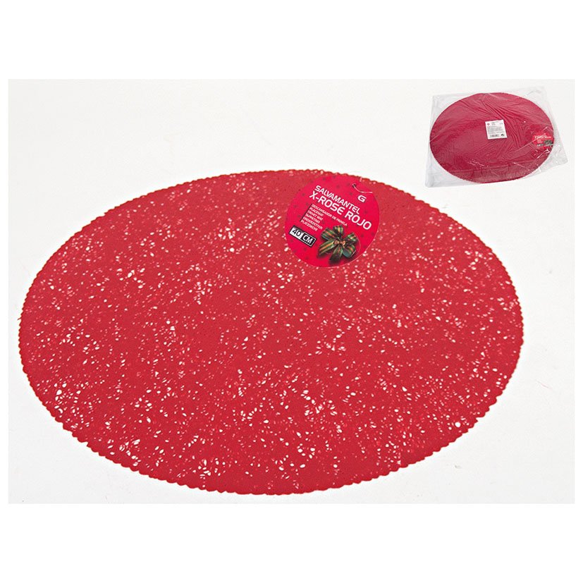 Mantel Individual ROJO 40 CM servicio mesa