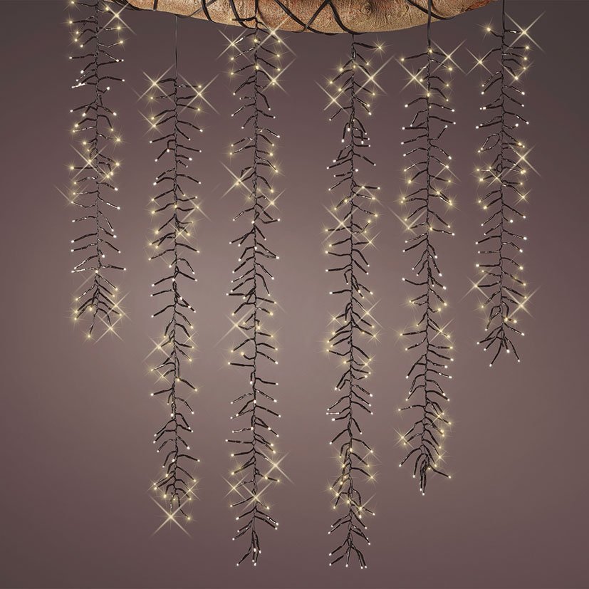 Cortina LED Cascada Cluster 8 FUNC 2 M decorativo