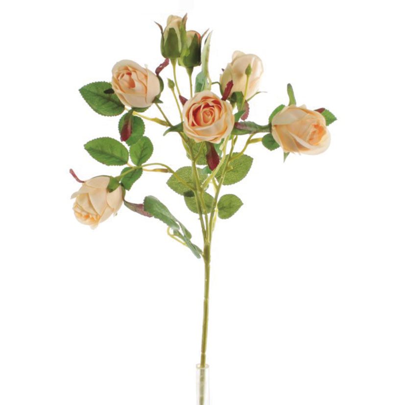 VARA ROSAS X 7 Salmon decorativo