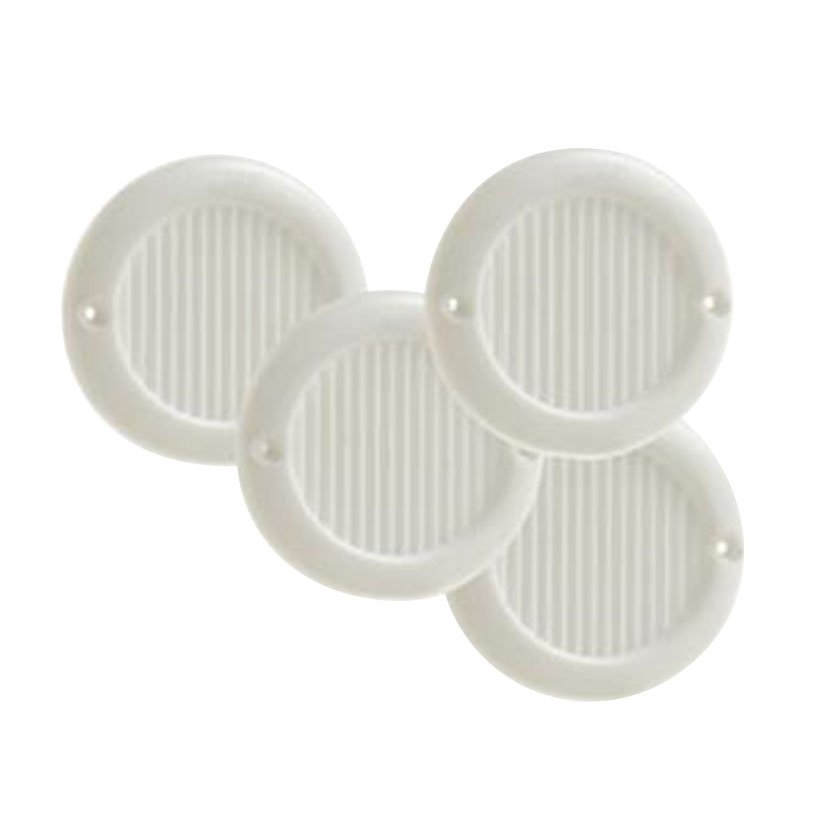 KIT 4 REJILLAS ATORNILLAR 6.4 CM ABS BL