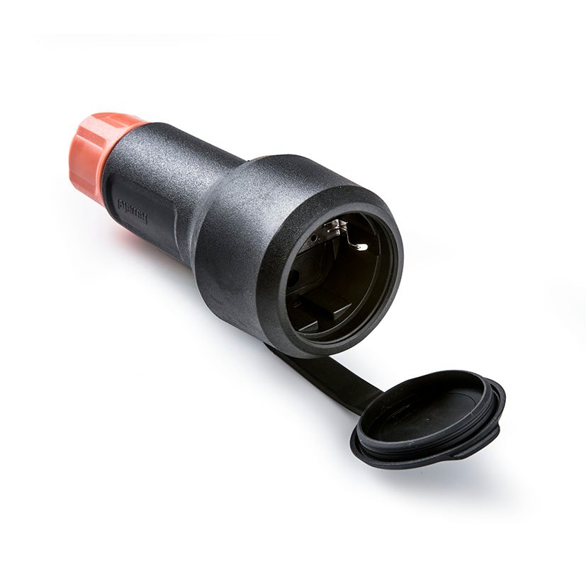 BASE TT 16A-250V C/TAPA CON PRENSAESTOPA