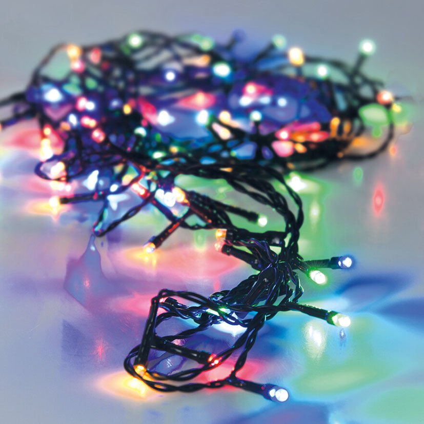 Iluminación LED Int/ext 120 LED Multicol 9 M 3 M navideña