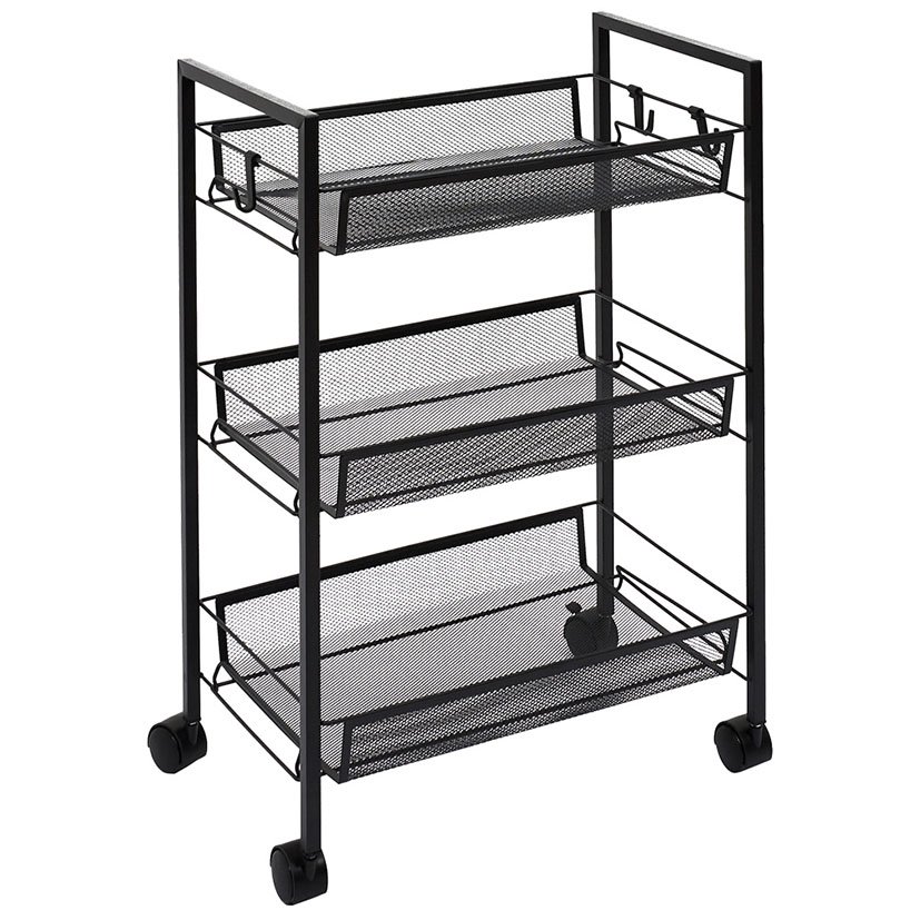 Carrito Camarera C/ruedas 3 Alturas 45X26 5X63 Cm botellero verdulero