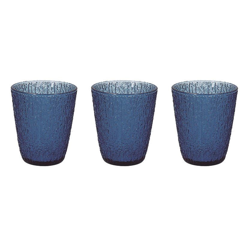 JUEGO 3 VASOS DAVOR AZUL