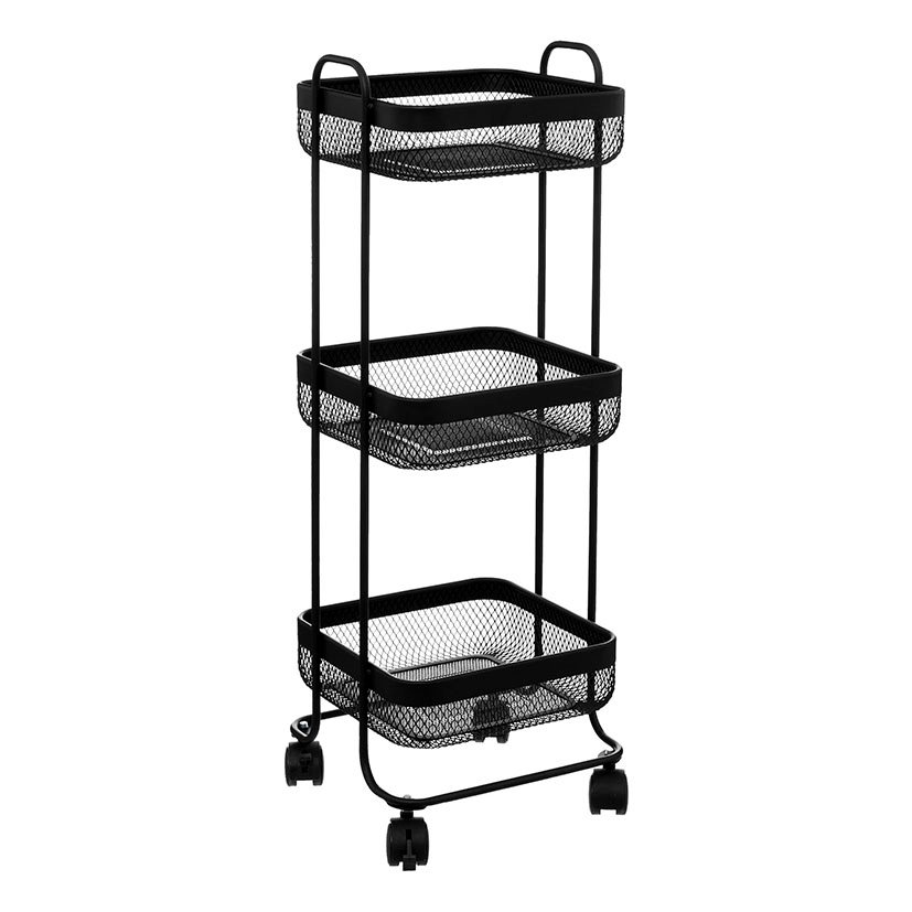 SERIE MAYAJ Carrito 3 NIV 24,5X7 XH 76 CM botellero verdulero