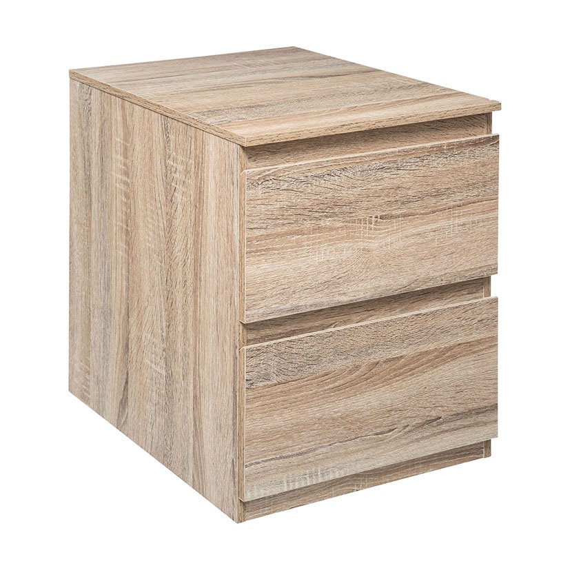 Mesita DE NOCHE 2 Cajones DOLO 48X38X50 Cm cómoda