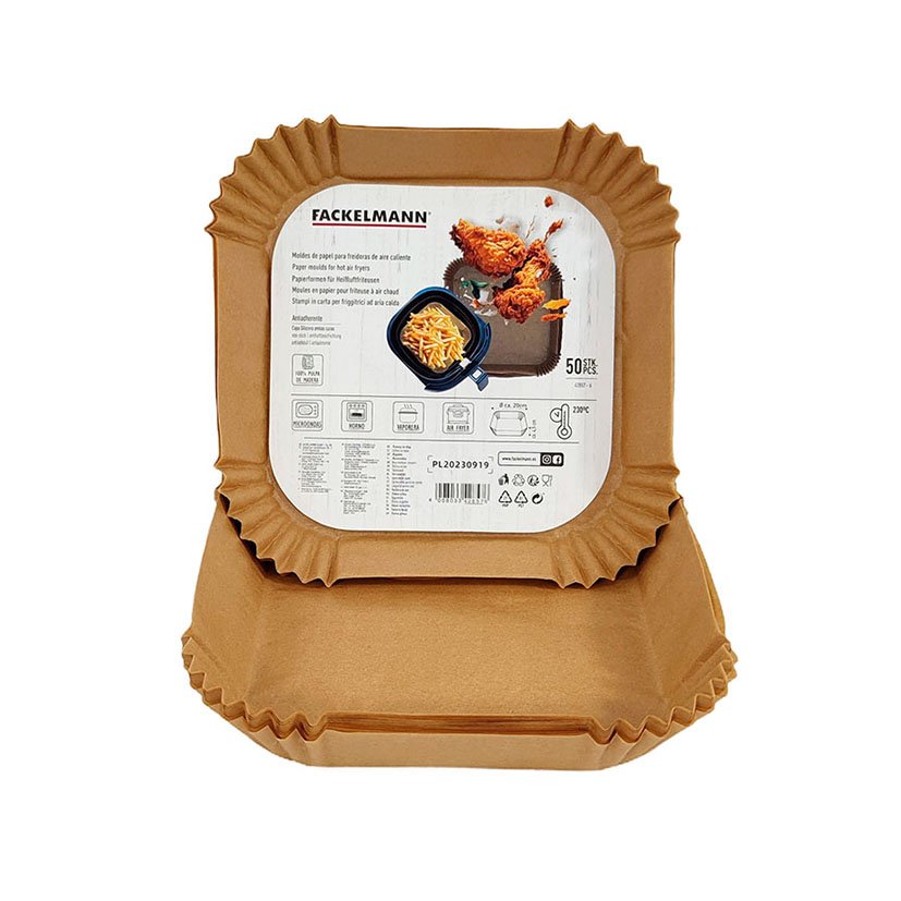 MOLDE PAPEL Airfryer Cuadrado 20 CM 50 UN 20 CM 20X20X4 mold pastel