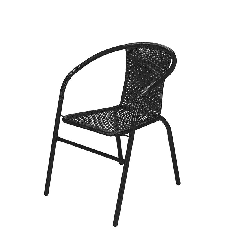 SILLA ACERO Básica Respaldo PVC 52X53X75 5 Cm mueble metal