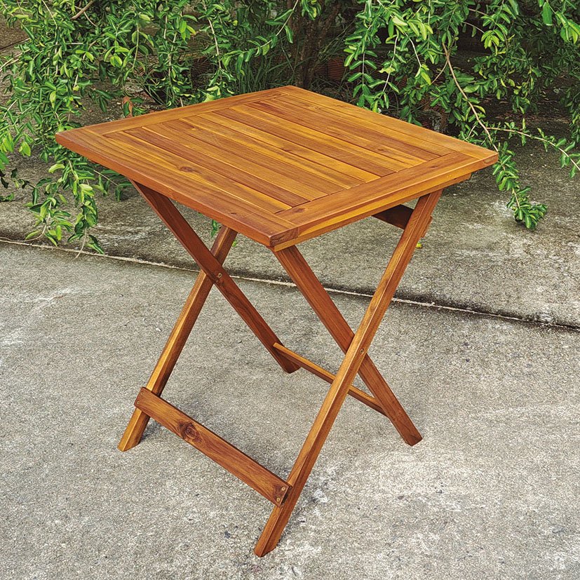 MESA Madera Acacia 60X60 CM 60X60X73 Cm mueble