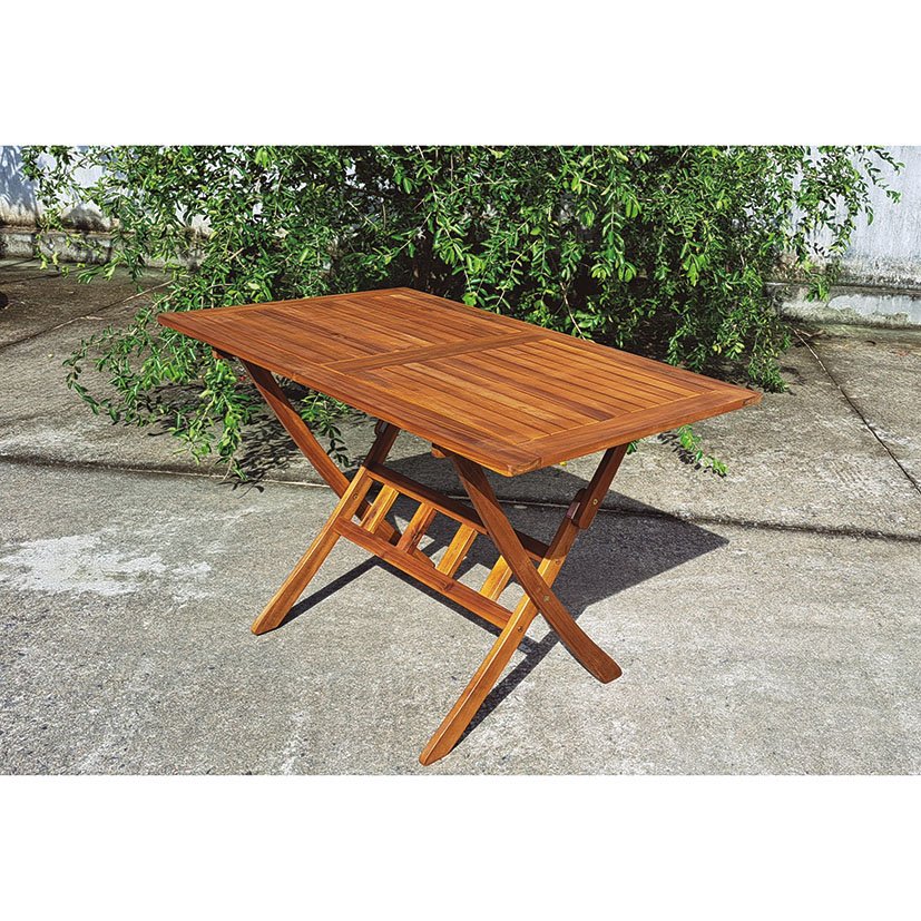 MESA Madera Acacia 120X70 Cm mueble