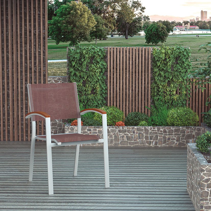 Conjunto Oregon SILLA 5X56 5X88 Cm mueble metal aluminio