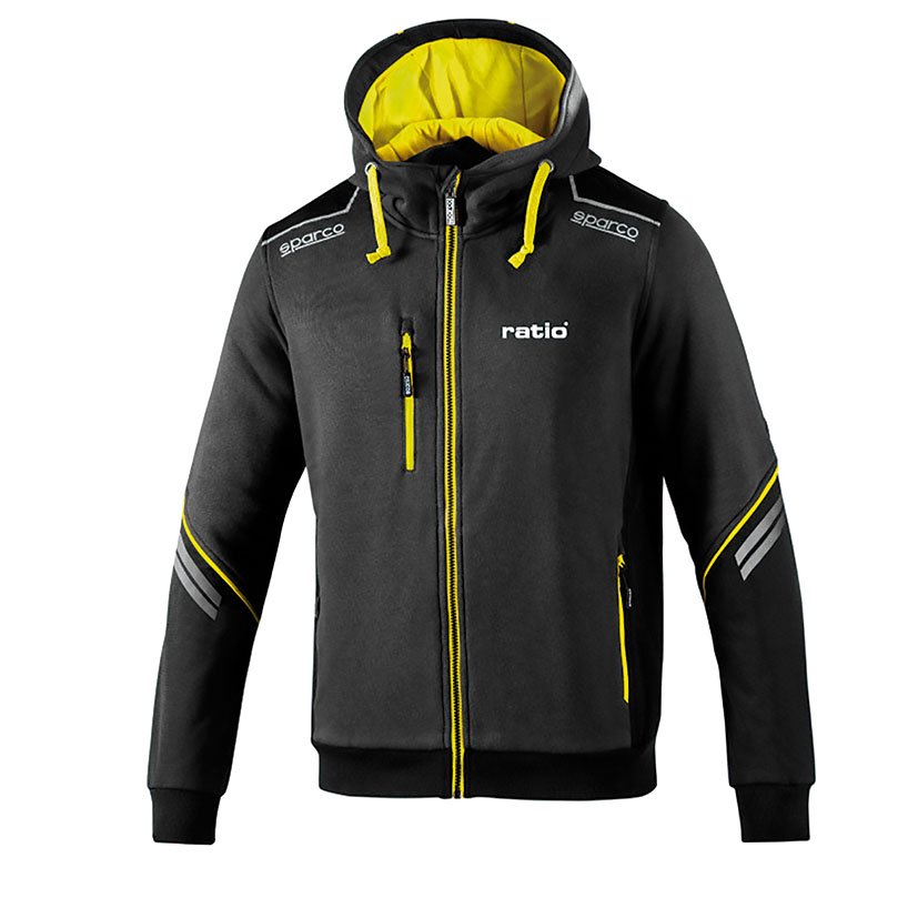 SUDADERA GRIS/AMARILLO TALLA S