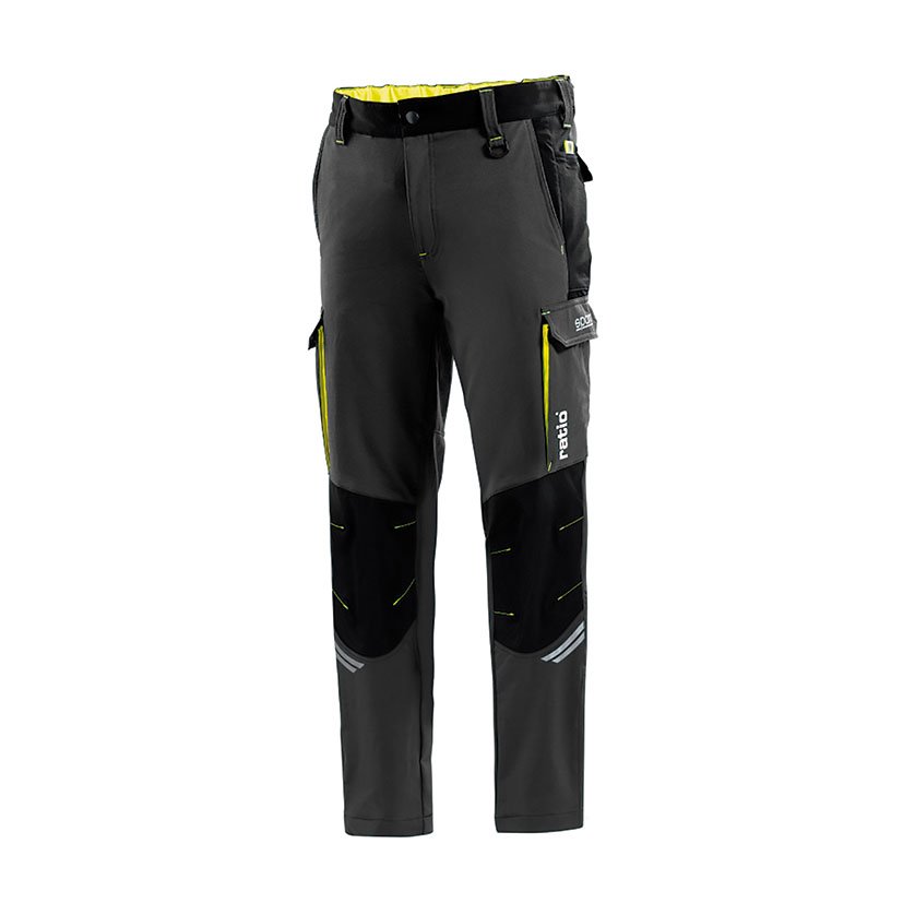 PANTALON GRIS/AMARILLO TALLA XXL