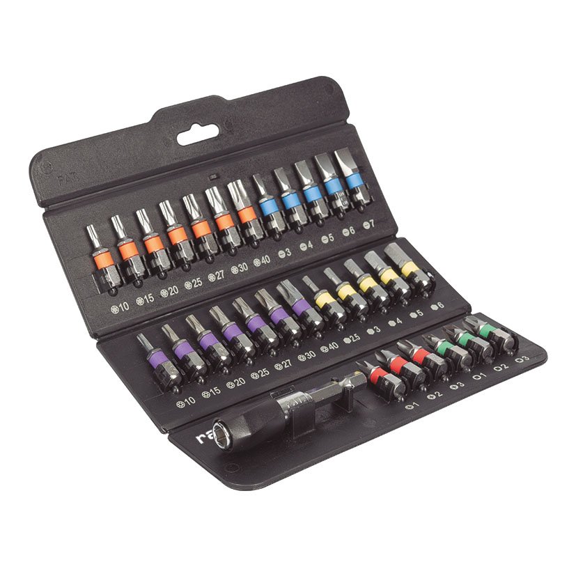 Puntas Atornillado Juego 31+FUNDA RATIO 60 Mm 25 Mm portapunta