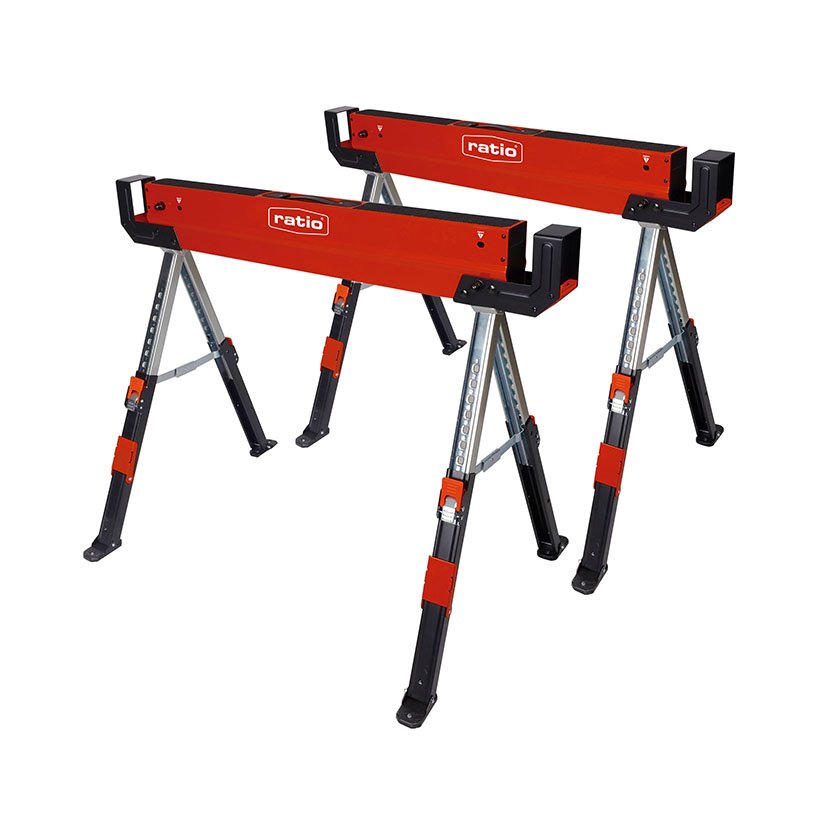 PAR DE Caballetes Multifuncion RATIO 5X63 5 Cm banco trabajo
