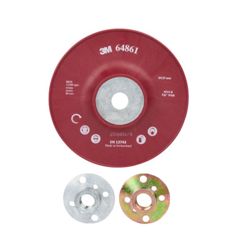 PLATO HP Estriado 3M 125 MM ROJO 125 MM amoladora