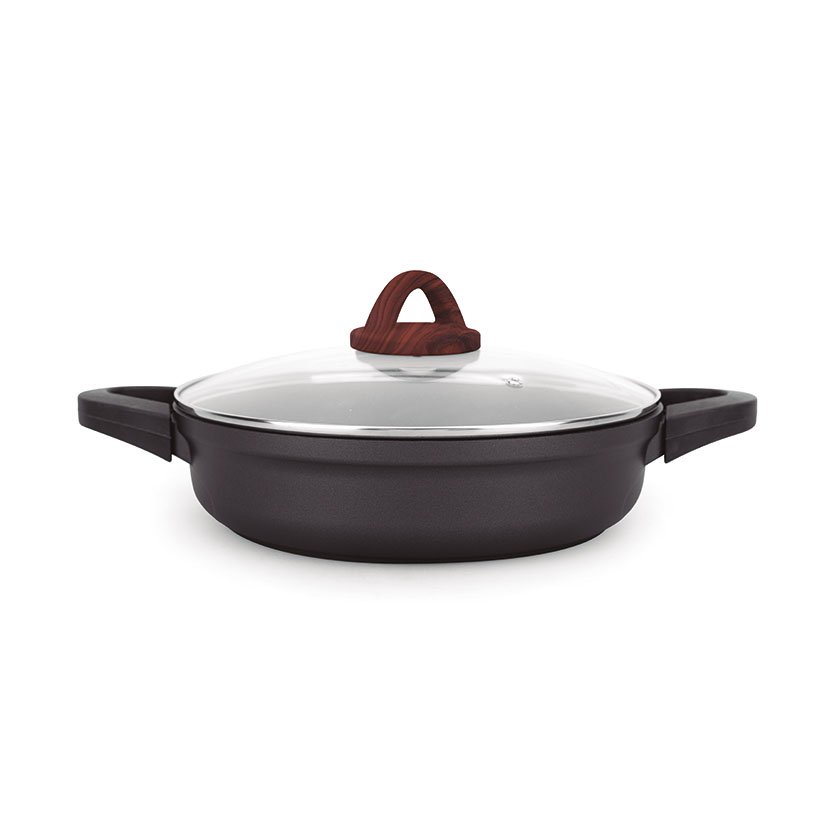 Cacerola BAJA A FDO Ecomax 24 CM Habitex 24 CM olla cazo aluminio