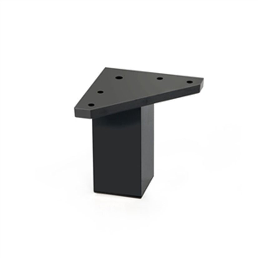 PATA CUADRADA ABS 40xh60 MM.NEGRO