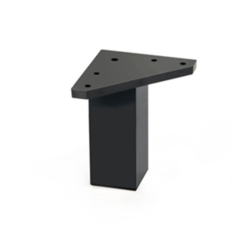 PATA CUADRADA ABS 40xh80 MM.NEGRO