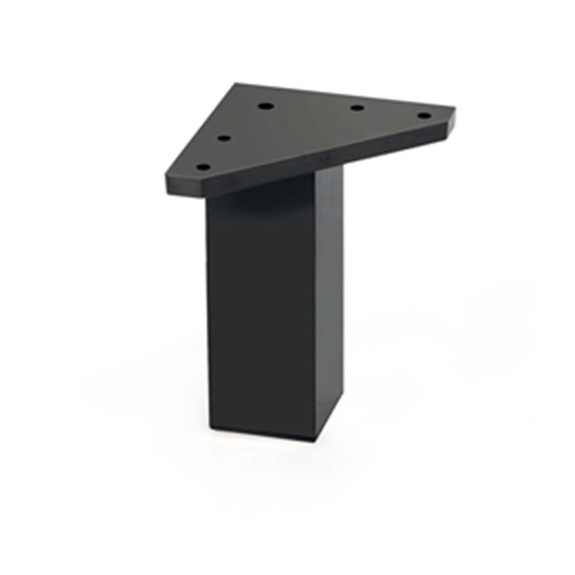 PATA CUADRADA ABS 40xh100 MM.NEGRO