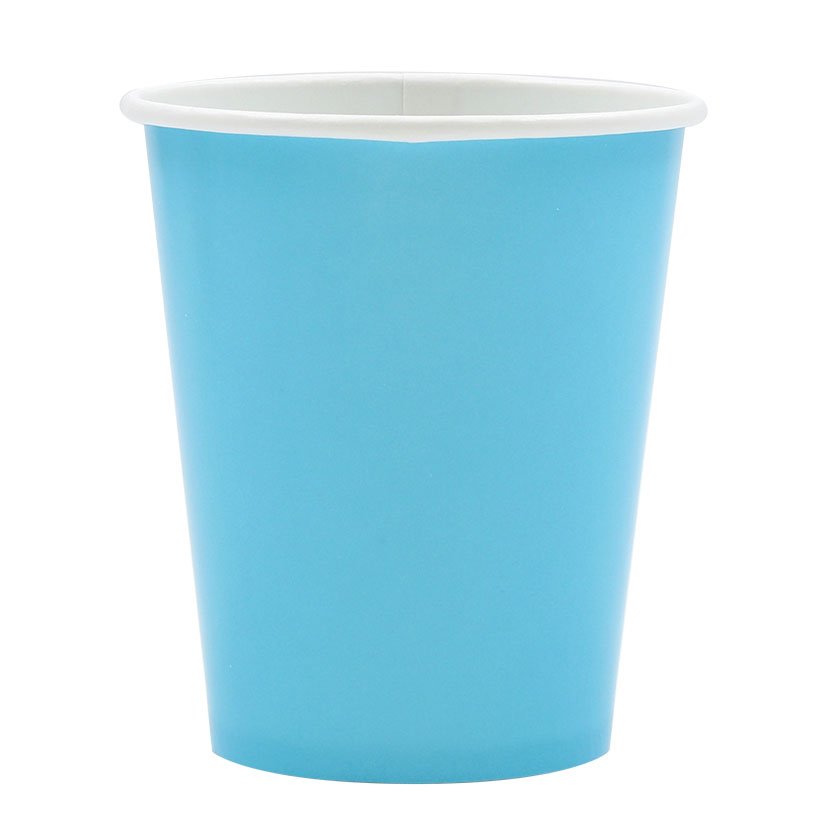 Display 20 PACKS 12 VASOS CT 25 CL AZUL vajilla plato