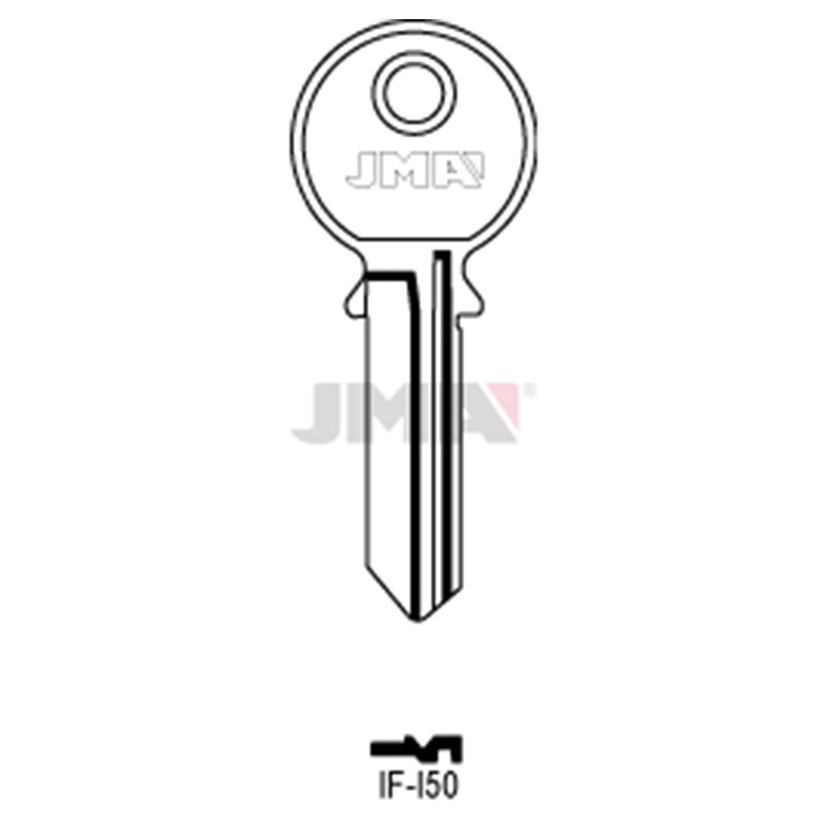 Llaves EN BRUTO ACERO IF-I50 JMA cilindro de cerradura