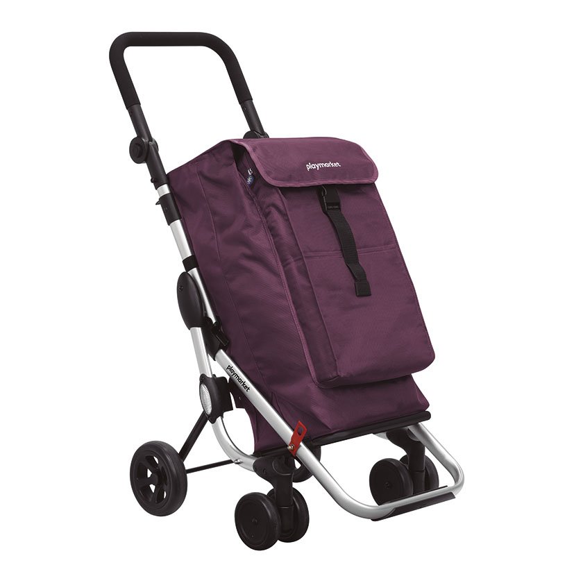CARRO Compra Plegable GO UP "c" Merlot Playmarket bolsa