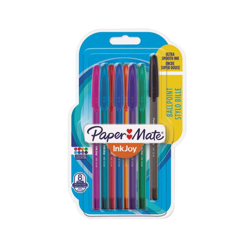Boligrafo PAPER MATE Inkjoy Colores 8 UDS Papermate material oficina