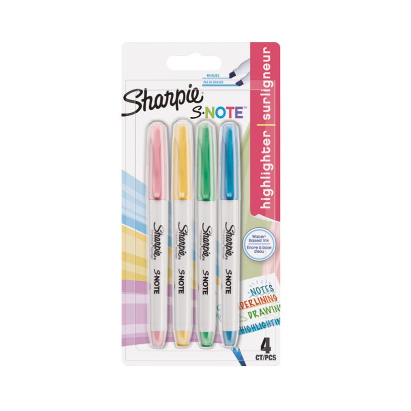 Subrayador Sharpie NOTE 4 UDS material oficina
