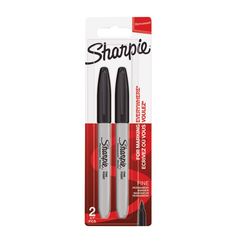 Marcador Permanente Sharpie NEGRO 2 UDS material oficina