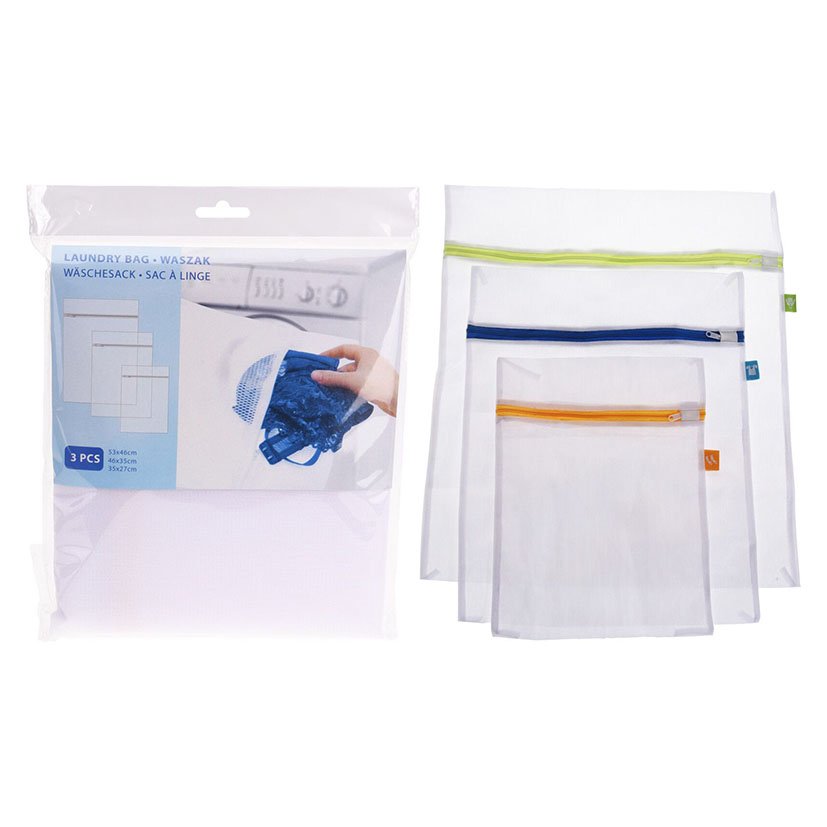 SET 3 Bolsas Lavadora 53X46 Cm 46X35 Cm cesto ropa