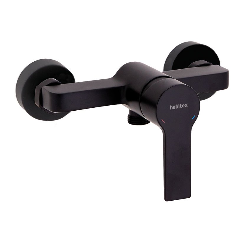 GRIFO DUCHA MONO HBTX S/elisa NEGRO Habitex grifería monomando