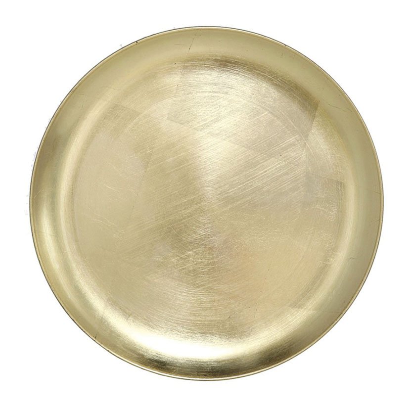 BAJO PLATO 33 CM Dorado servicio mesa