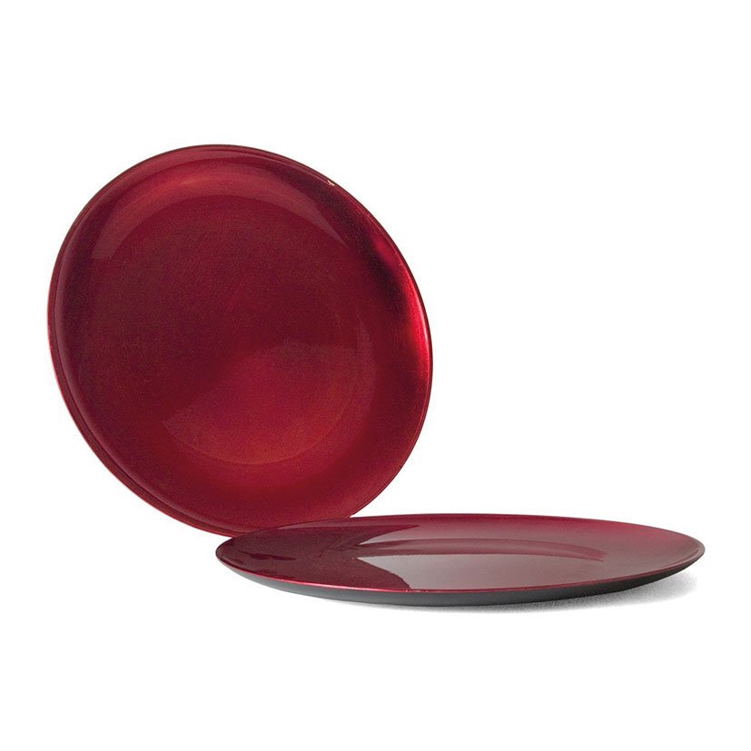 BAJO PLATO 33 CM ROJO servicio mesa