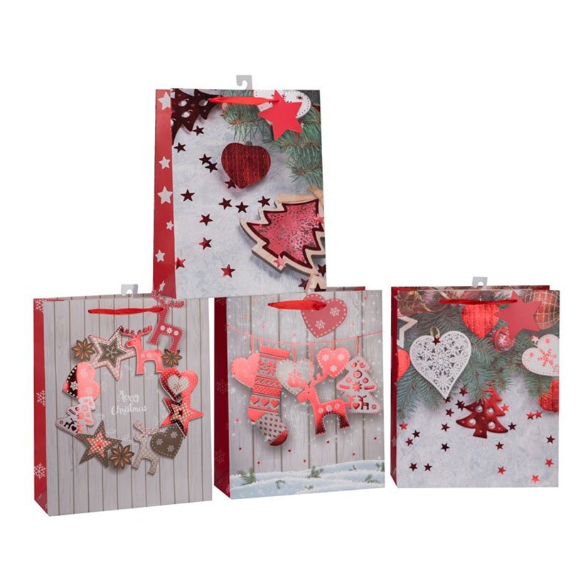 BOLSA Regalo Decorada JENA 24X18 CM navideña