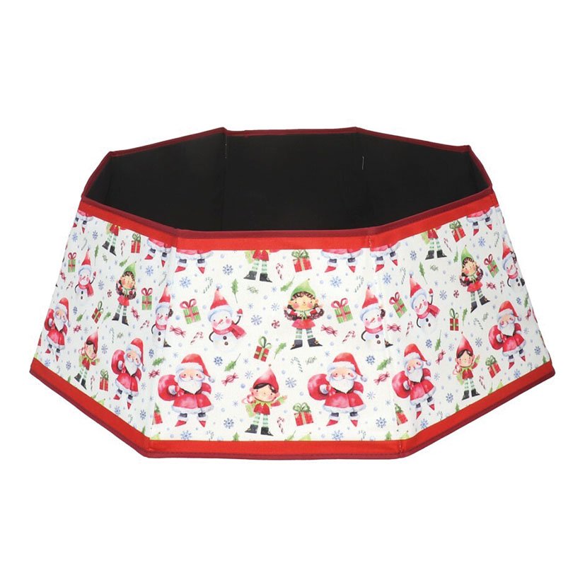 PIE DE ARBOL Plegble Santa/duendes 50X50 Cm navideña