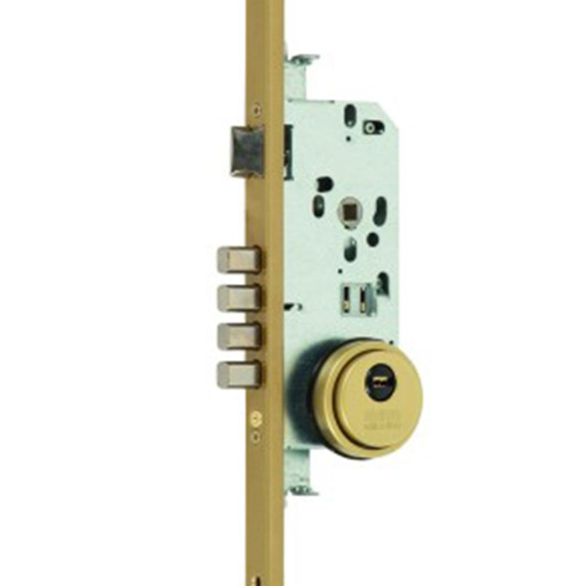 Cerradura Embutir 3 Puntos Niquelado Mcm 20X10 Mm 50 Mm aluminio