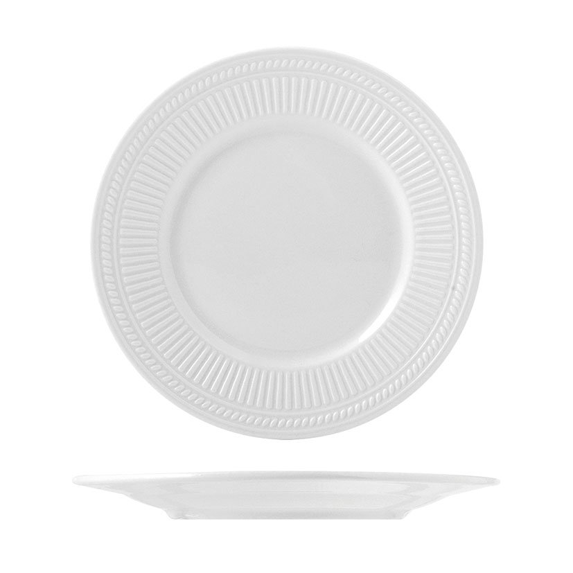 PLATO POSTRE PORCEL. ALA DORIQUE 6 UNID.