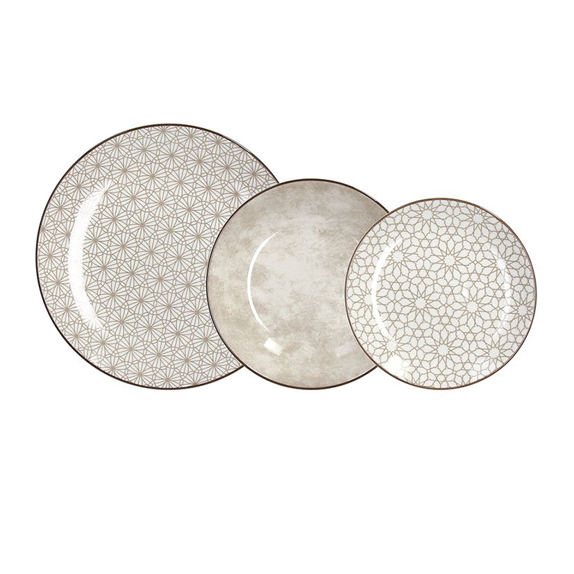 Vajilla Porcelana 18 PZS Madison Habana plato