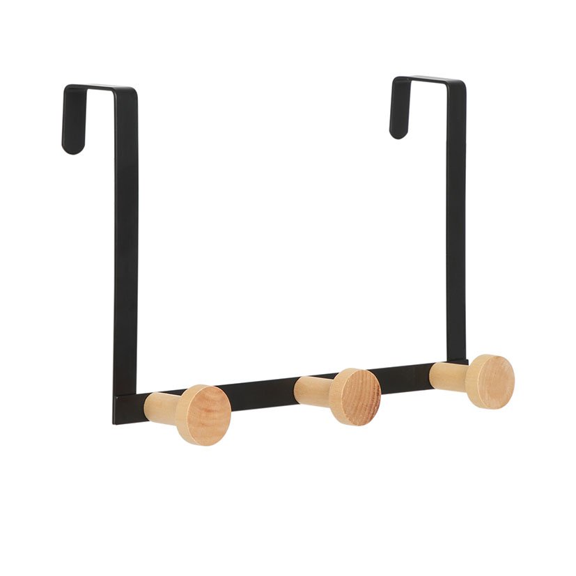 PERCHA METAL P/PUERTA 3 GANCHOS HABITEX