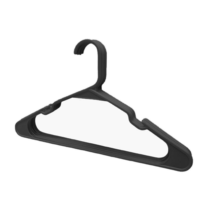 Percha Plastico 5 Unid 42 CM NEGRA Habitex 42 CM ropa