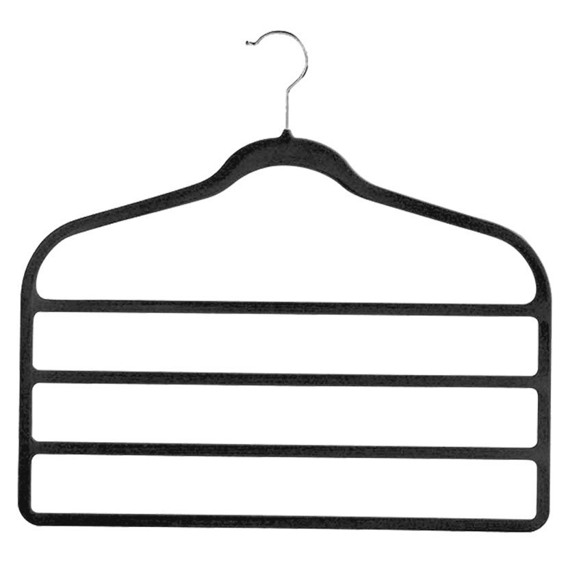 Percha Multiple Terciopelo NEGRA Habitex ropa