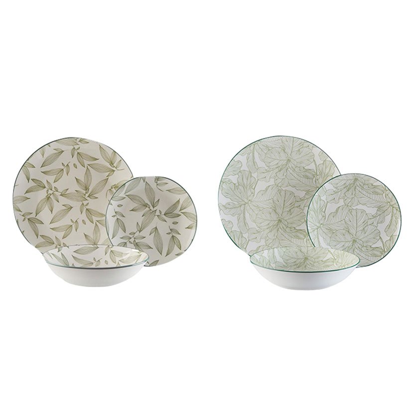 VAJILLA 18 PIEZAS PALMGREEN